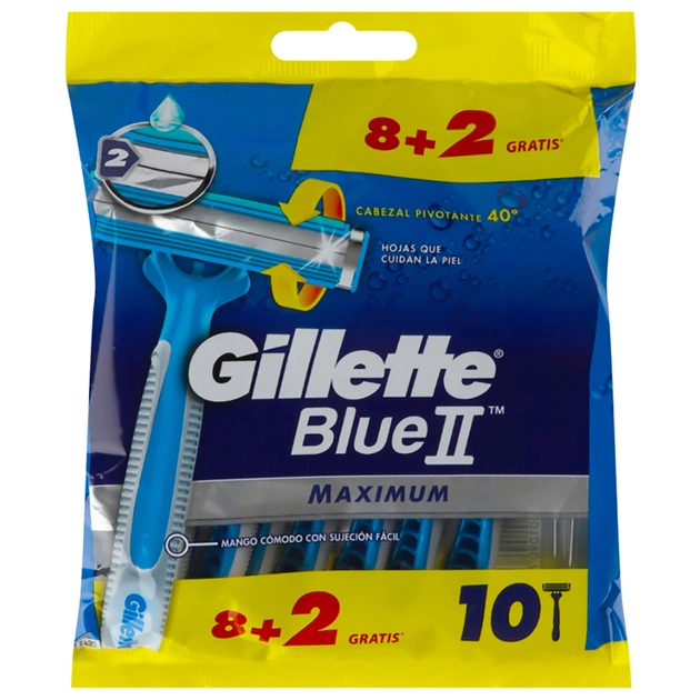 Бритва Gillette Blue 2 Max 10 шт. (8001090753397) - изображение 1