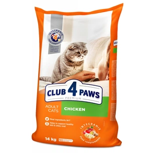 Сухий корм для кішок Club 4 Paws Преміум. Зі смаком курки 14 кг (4820083909146) зображення 1