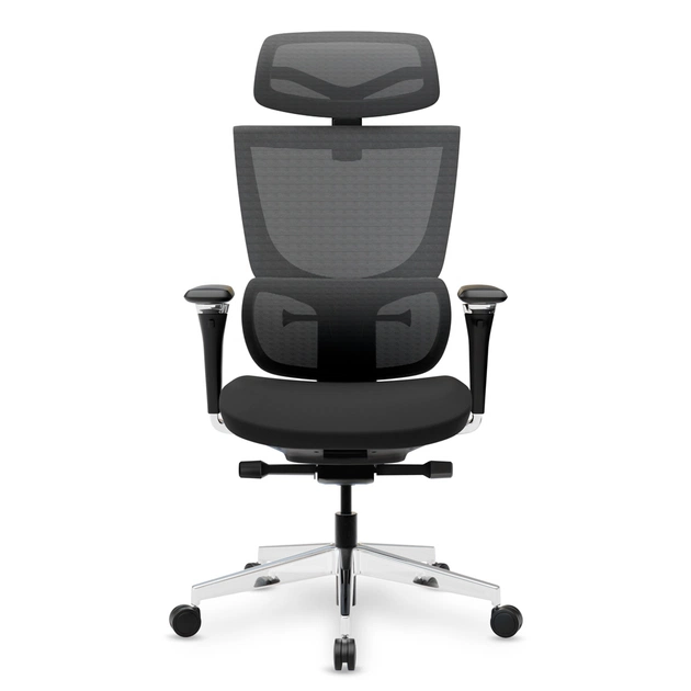 Офісне крісло Mealux S8 Air Fabric Black (HF-S8P F/B) - зображення 6