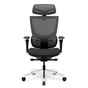 Офісне крісло Mealux S8 Air Fabric Black (HF-S8P F/B) - зменшене зображення 6