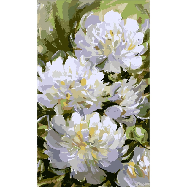 Картина по номерам Santi Білі півонії 30*50 см ©maryna_hryhorenko__ (954424) - изображение 1