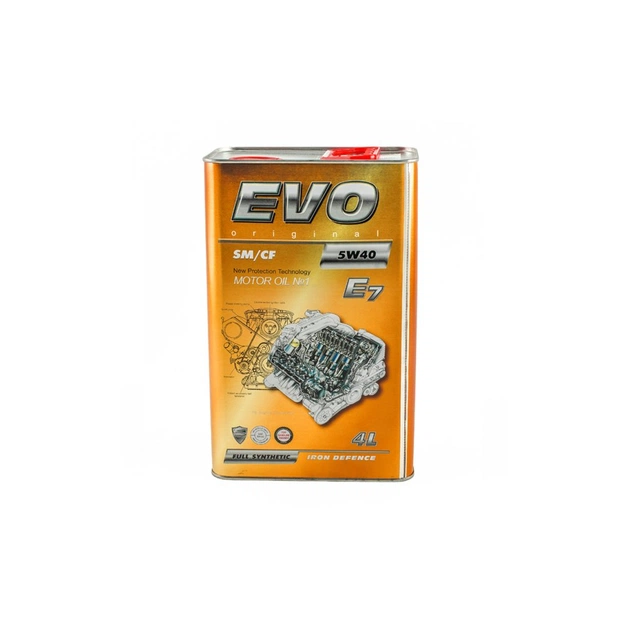 Моторное масло EVO E7 5W-40 SN/CF 4L (E7 4L 5W-40) - изображение 1