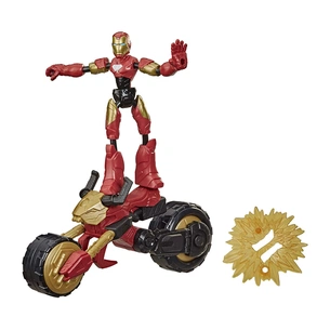 Фігурка для геймерів Hasbro Avengers Bend and flex 2 в 1 Залізна людина на мотоциклі (F0244) зображення 1