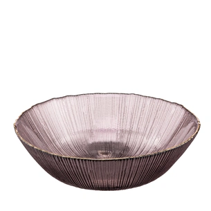 Салатник Ardesto Mallow 20см, скло, рожевий (AR5015) зображення 1