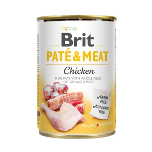 Вологий корм для собак Brit Care Pate and Meat для дорослих собак з куркою (8595602557417) зображення 1