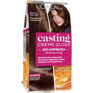 Фарба для волосся L'Oreal Paris Casting Creme Gloss 513 - Морозний капучино 120 мл (3600521988763) изображение 1