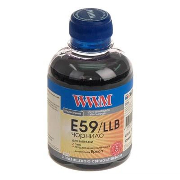 Чернила WWM EPSON StPro 7890/9890 200г Lt Lt Black (E59/LLB) - изображение 1