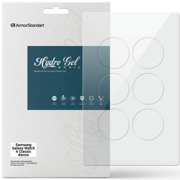 Плівка захисна Armorstandart Matte hydrogel Samsung Galaxy Watch 4 Classic 46mm 6 pcs (ARM92090) - зображення 1