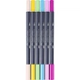 Художній маркер Faber-Castell набір двосторонніх Goldfaber Gofa Sketch Markers Kawaii, 6 кольорів (32549) - зменшене зображення 3