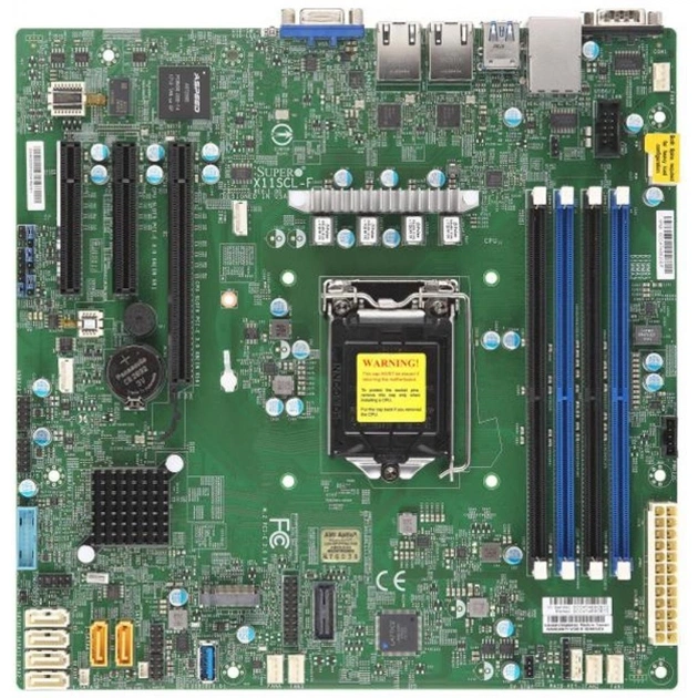 Серверна материнська плата Supermicro X11SCL-F-B - зображення 1