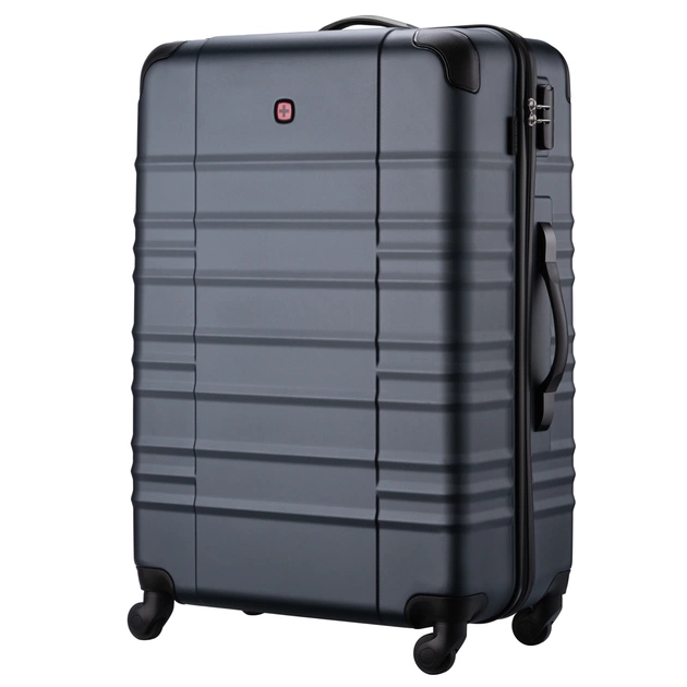 Валіза Wenger Amplar, велика, пластик, 4 колеса, синя (653141) - зображення 2