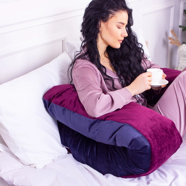 Подушка MirSon для вагітних та відпочинку Velvet Line №8023 U-подібна Primula (2200006178552) - picture 6