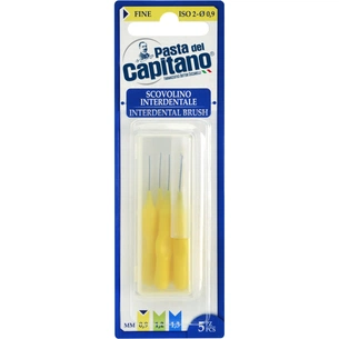 Щітки для міжзубних проміжків Pasta del Capitano Interdental Brush Fine 0.9 мм 5 шт. (8002140033902) зображення 1