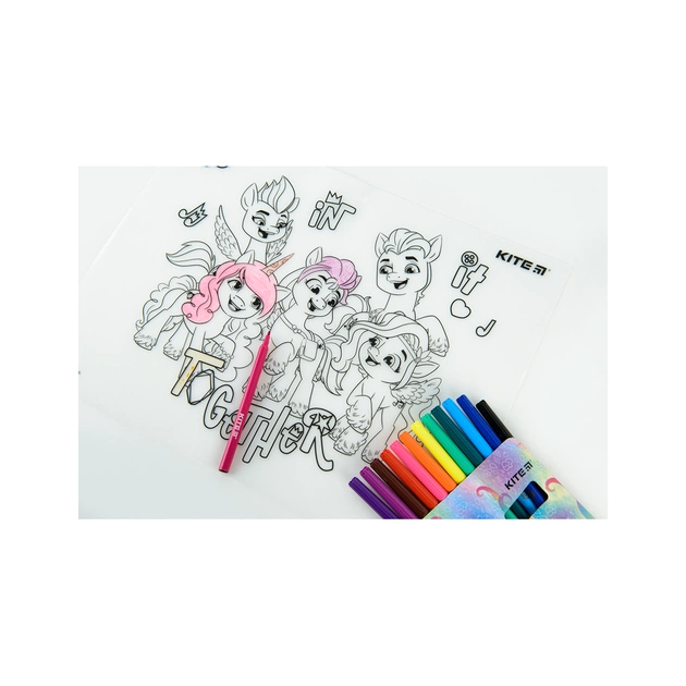 Підкладка настільна Kite силіконова розмальовка My Little Pony, 30х40см (LP22-424) - picture 6