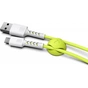Дата кабель USB 2.0 AM to Micro 5P 1.0m Soft white/lime Pixus (4897058531176) - зменшене зображення 4