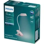 Настільна лампа Philips Donutclip 3Вт 4000K 1200мАг USB-A рожевий (929003179607) - зменшене зображення 7