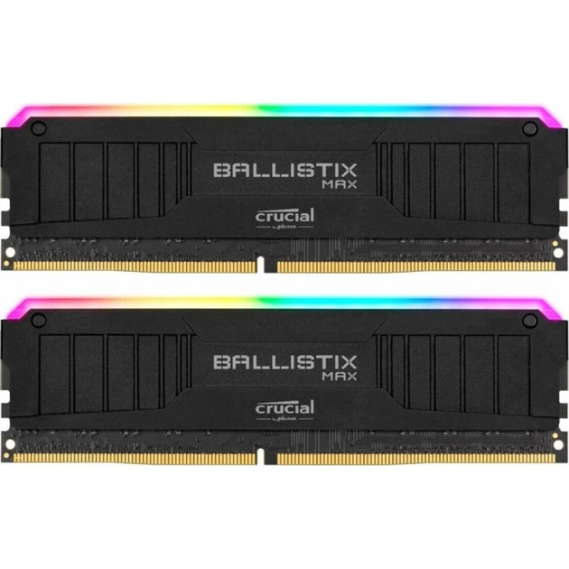 Модуль пам'яті для комп'ютера DDR4 32GB (2x16GB) 4000 MHz Ballistix MAX Black Micron (BLM2K16G40C18U4BL) - изображение 1