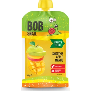 Дитяче пюре Bob Snail Равлик Боб Смузі Яблуко-Манго 200 г (4820219347033) изображение 1
