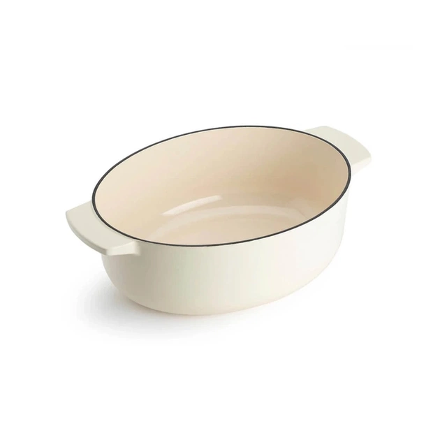 Гусятниця KitchenAid Cast Iron 30 см 5,6 л Мигдалевий крем (CC006062-001) - picture 4