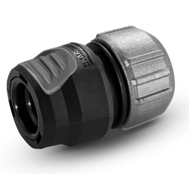 Конектор для шланга Karcher універсальний преміум з аквастопом 1/2 - 5/8 - 3/4 (2.645-196.0) - picture 1