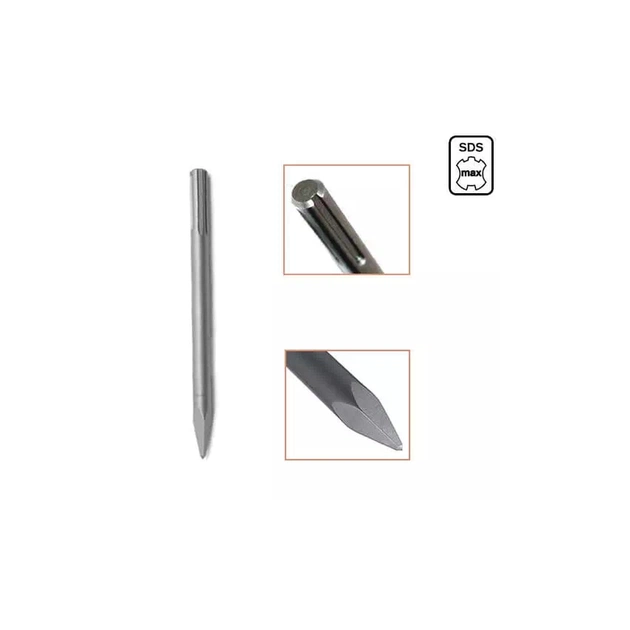 Зубило для перфоратора DeWALT SDS-Max, пікоподібне, 400мм (DT6821) - picture 3