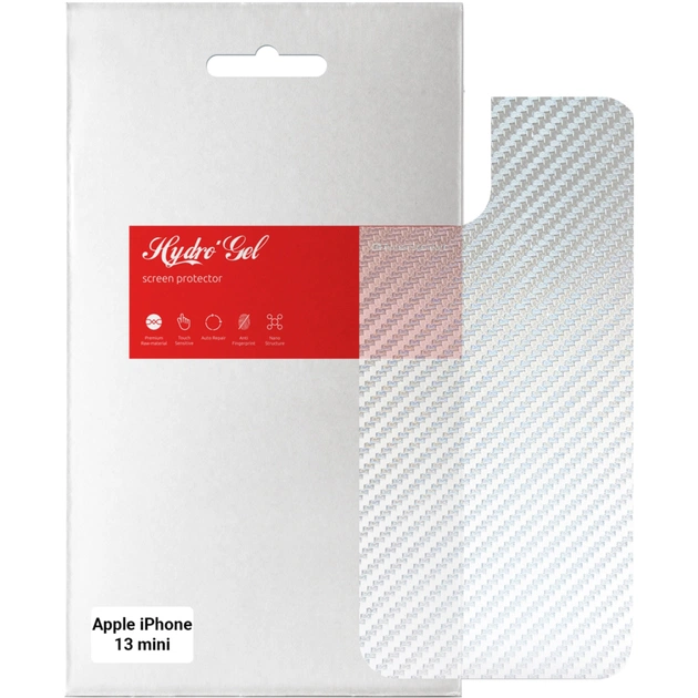 Плівка захисна Armorstandart back side Apple iPhone 13 mini Carbone Silver (ARM61064) - зображення 1