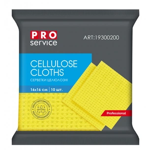 Серветки для прибирання PRO service Standard целюлозні Жовті 10 шт. (4823071607727) зображення 1