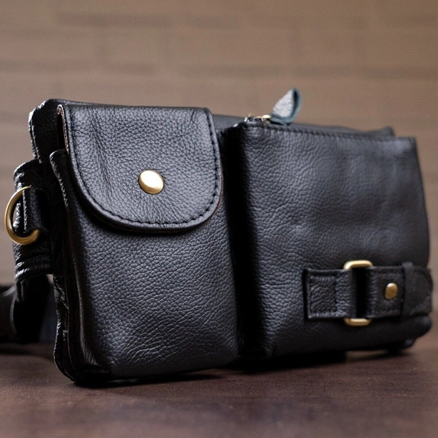 Сумка Vintage На пояс Чорна (14734) - зображення 12