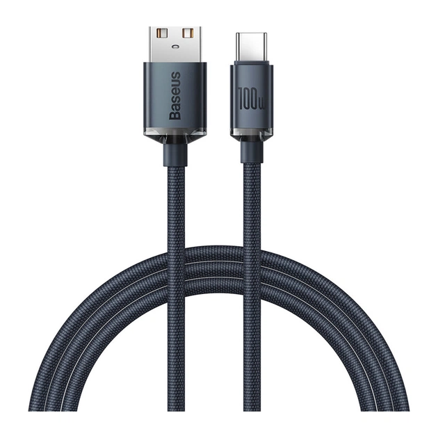 Дата кабель USB 2.0 AM to USB-C 1.2m 100W black Baseus (CAJY000401) - изображение 1
