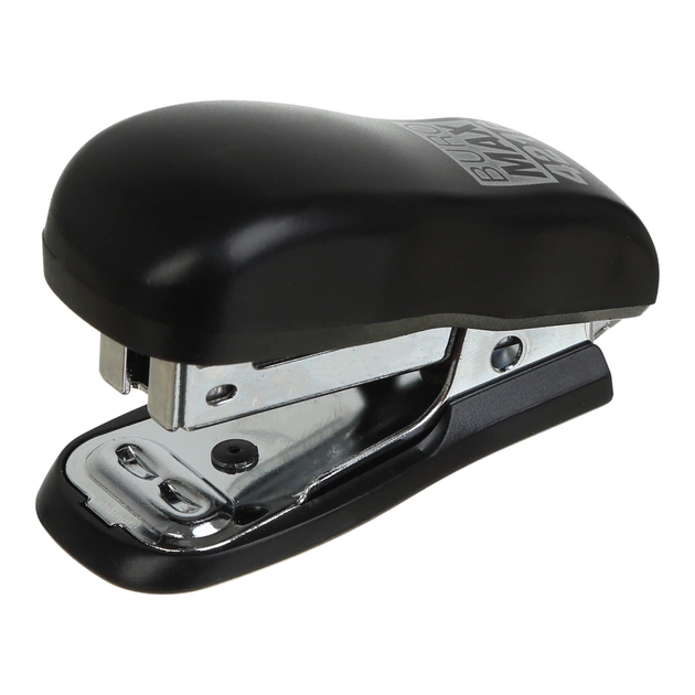 Степлер Buromax пластиковий МІНІ, 10 аркушів, (скоби №24; 26), 60 x 25 x 35 мм, чорний (BM.4216-01) - picture 1