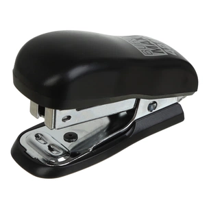 Степлер Buromax пластиковий МІНІ, 10 аркушів, (скоби №24; 26), 60 x 25 x 35 мм, чорний (BM.4216-01) зображення 1