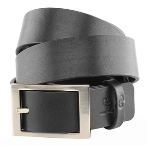 Ремінь Grande Pelle Шкіряний Чорний (00239) зображення 1
