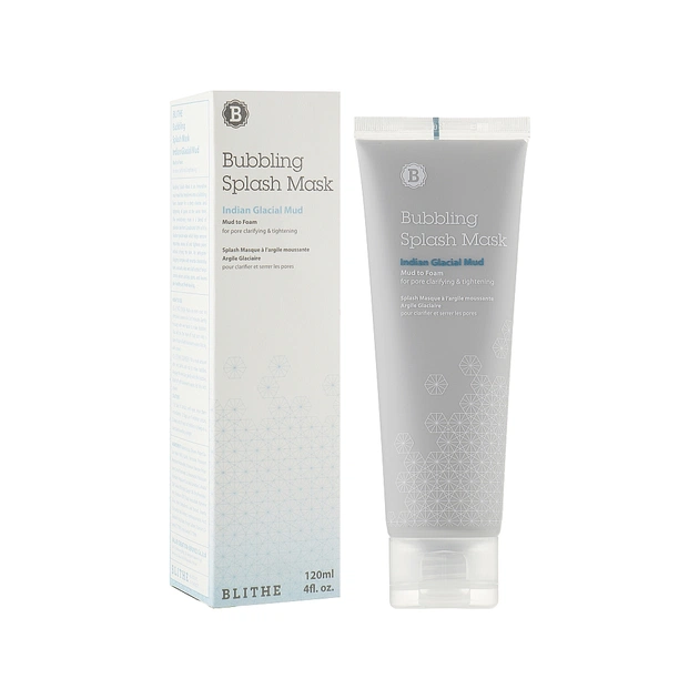 Маска для обличчя Blithe Bubbling Splash Mask Indian Glacial Mud 120 мл (8809501660353) - picture 2
