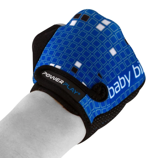 Велорукавиці PowerPlay Children 5451 Blue/White 2XS (5451_2XS_Blue-White) - зображення 4