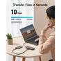 Концентратор USB-C 8-in-1 1xUSB-C PD100W + 1xHDMI + 2xUSB-A + 1xUSB-C 10Gbps + 1xRJ45 + SD black Anker (A83830A2) - зменшене зображення 2