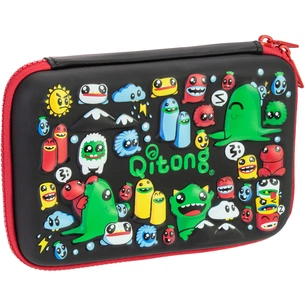 Пенал Cool For School 1 відділення з органайзером чорний (QT-5622-Black) зображення 1