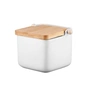 Цукорниця Ardesto Midori 12х12х11см, 840мл, кераміка, бамбук, біла (AR0907W) - preview 1