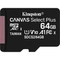 Карта пам'яті Kingston 64GB micSDXC class 10 A1 Canvas Select Plus (SDCS2/64GB) - зменшене зображення 2