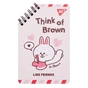 Блокнот Yes Line Friends Think of Brown 95 х 145 60 аркушів (151755) - уменьшенное изображение 1
