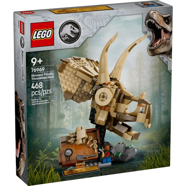 Конструктор LEGO Jurassic World Скам''янілості динозаврів: череп трицератопса (76969) - зображення 1