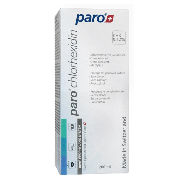 Ополіскувач для порожнини рота Paro Swiss з хлоргексидином 0.12% 200 мл (7610458026946) - picture 2