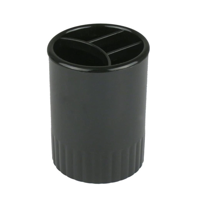 Підставка для ручок Delta by Axent Stationery glass-stand, 4 compartments, black (D4009-01) - зображення 1
