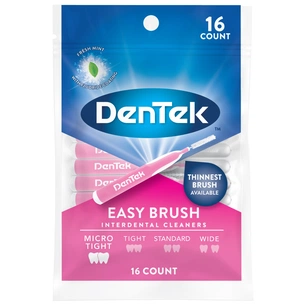 Щітки для міжзубних проміжків DenTek Зручне очищення для Мікро вузьких проміжків 16 шт. (047701000441) зображення 1