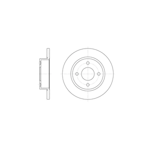 Гальмівний диск REMSA 6047.00 зображення 1