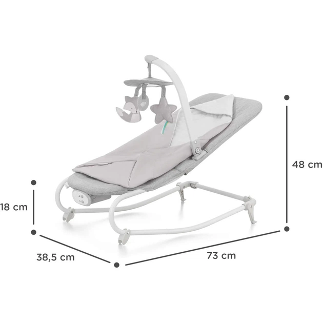 Крісло-гойдалка Kinderkraft Felio 2 Stone Grey (5902533921119) - picture 12