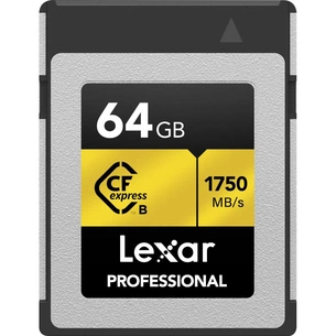 Карта пам'яті Lexar 64GB CFexpress Type-B Professional (LCFX10-64GCRB) зображення 1