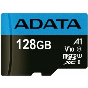 Карта пам'яті ADATA 128GB microSD class 10 UHS-I A1 Premier (AUSDX128GUICL10A1-R) зображення 1