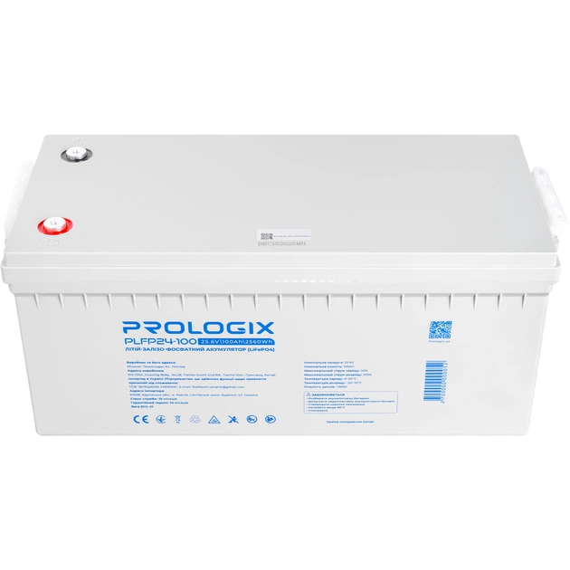 Акумуляторна батарея Prologix 25.6V 100AH 2560Wh (PLFP24-100) LiFePO4 - зображення 4