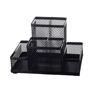 Підставка для дрібниць Buromax 154 x 103 x 100 мм, металева, чорна (BM.6246-01) зображення 1