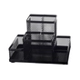 Подставка для мелочей Buromax 154 x 103 x 100 мм, металлическая, черная (BM.6246-01) - уменьшенное изображение 1